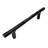Iron Valley – 9 – 3 / 4 " Texturedバーンドアプルハンドル – Solid Cast Iron