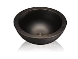Lenova CB-124 Copper Round Above Counter Bathroom Sink, Oil Rubbed Bronze Finish [並行輸入品]