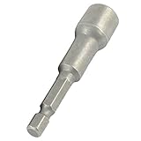 DealMux 2個メタリック65ミリメートルロングスクリュードライバー幅10mm磁気六角ビット