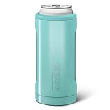 BrüMate Hopsulator スリム缶クーラー 断熱 12オンス缶用 スキニー クージー ステンレススチール ドリンクホルダー ハードセルツァー ビール ソーダ エナジードリンク (グリッターレインボー)