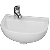 Barclay 4L-531WH Compact 15-Inch Wall Hung Basin with 1 Hole Left [並行輸入品]