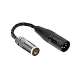 luxferre xlr 4.4mm 変換 4.4mm xlr 変換 10cm 4.4 to xlr 4 pin cable 4.4mm メス xlr 4ピン 4.4mm バランス 延長コード xlr マ イク xlr スピーカー xlr アンプ xlr ミキサー NW-WM1A NW-WM1Z ZX300 TA-ZH1ES PHA-2A に対応 4.4mm female to xlr 4pin