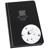 Rite in the Rain 耐候性 ハードバウンドカバー スケッチブックノート 4.75インチ x 7.5インチ ブラックカバー ブランクページパターン (№730F)