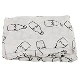 【青空本店】 モスリン 毛布 新生児 ブランケット バスタオル おくるみ ミルク柄 コットン100％