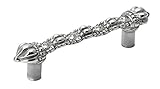Carpe Diem Hardware 875-24C Cache 3-Inch O.C. Principessa Pull Made with Swarovski Crystals, Platinu