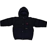 RALPH LAUREN  ラルフローレン 男の子用 ネイビー フード付き防寒 ダウンジャケット 2T 2歳用　95cm-100cm 青秋冬 アウター 紺ジャンパー 内綿入りジャケット 出産祝い ギフ