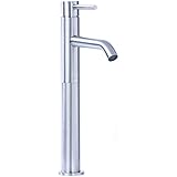 Cifial 225.101.620 Techno 25 Single Handle High Profile Lavatory faucet, Satin Nickle [並行輸入品]