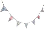 Vintage Nursery fabric Appliqued Cotton Bunting by Gisela Graham [並行輸入品]