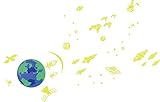 Wunders Cordeless Wall Decor Light - Galaxy GID, Yellow/Blue/Green [並行輸入品]