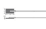 FUSOK熱電対温度センサ特殊形状センサGP-02PT