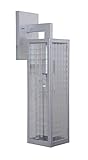 Craftmade z4524sc Deka 20 " 1ライト壁取り付け用燭台、 シルバー Z4524-89SC 1