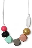 Mama & Little Jess Silicone Baby Teething Necklace for Moms - Nursing Necklace in Multi - Teething B