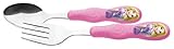 Zak! Designs Easy Grip Flatware, Children's Spoon and Fork with Disney Princesses , BPA-free Plastic