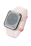 エレコム アップルウォッチ Apple Watch バンド 【41mm 40mm 38mm / SE2 SE 8 7 6 5 4 3 2 1 対応】 ファブリック 面ファスナー ピンク AW-41BDFBPN