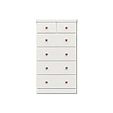 アルファタカバ ベビータンスからキッズタンスまでツマミチョイスシリーズ アリオ60cm5段完成品子供用 チェスト(クリスタルパープル)