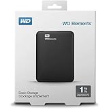 Western Digital WDBUZG0010BBK ドライブ 1TB Elements ポータブル 外付けハードドライブ USB 3.0