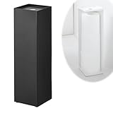 トイレットペーパー スタンド 収納 トイレットペーパーホルダー タワー ブラック 07851
