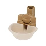 リッチェル(Richell) ドッグウォーターディッシュ S アイボリー ペット 犬 給水 ボトル 水飲み 器 取り付け 可能