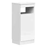 クロシオ ゴールデン01 FAX38 鏡面ホワイト 幅37.5cm 電話台 ファックス台 ルーター収納 モデムラック 096060