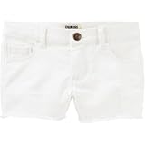 OSHKOSH(オシュコシュ) ツイルショーツ ホワイト ボトムスショートパンツ 7歳【並行輸入】