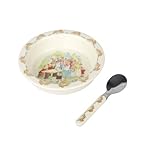 Running Bunnies Feeding Bowl and Spoon Set by Bunnykins