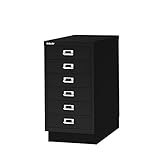 BISLEY BA3/6 引き出し 6段 スチールキャビネット 【ブラック】【日本正規代理店品】【5年保証】