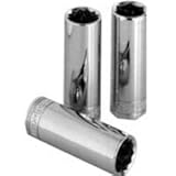 Sk Hand Tool Llc SK44911 .25 in. Drive 12 Point Deep Fractional Socket .34 in.