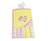 First Steps Animal Hooded Baby Towel wih Five Wash Cloths by First Steps