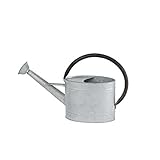 NORMANDIE 2.4Ｌ Sサイズ　ブリキ ジョウロ  ジョロ　WATERING CAN お庭やベランダでの水遣りに　水差し　ガーデン　2.4リットル　取っ手がアイアン　ジャンクガーデン　アンティ