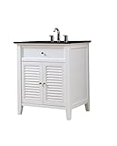 Direct洗面化粧台シンク32s12-wbkシャッターホワイトVanity 32" 32S12-WBK 1