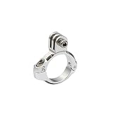 [レックマウント] ハンドルバーマウント タイプ7 ゴープロ HEROシリーズ カメラ用 (φ31.8/28.6/25.4/22.2mm 対応)シルバー【450GP-SV】