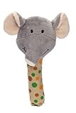 Teddykompaniet Elephant Rattle with Mirror Soft Toy by Teddykompaniet