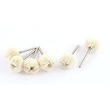 uxcell　クリーニングツール　バフホイール　　メダル　ウール　6個入り