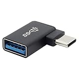 オーディオファン USB-C to USB-A変換アダプタ 10Gbps USB3.2 Gen2 高速転送 L字型コネクタ Type-Cオス(CD) - Type-Aメス(C)