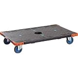 ワコーパレット:ワコー エコフラットキャリー(エアーキャスター グレータイヤ仕様) WEC-9060BK 型式:WEC-9060BK