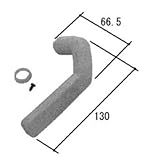 旧立山アルミ部品 勝手口 把手：把手(ロックたてかまち)[PKT3117] [WH]ホワイト