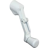 Prime-Line Products 173544 Casement Handle, Folding, Universal Spline, White [並行輸入品]
