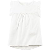 Carter's(カーターズ) ラッフルスリーブタンクトップ ホワイト トップス半袖Tシャツ 6歳【並行輸入】