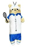 [野澤作蔵商店] のびねこ 部活シリーズ テニス】てにーす ストラップ マスコット ぬいぐるみ ふわふわ ご当地ねこ ネコ好き 猫グッズ 庭球