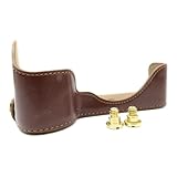 【ノーブランド】 革調 ケース 固定ネジ ×2本 ・ SONYとの互換性あり アルファ用 α7 Ⅱ / α7R Ⅱ / α7S Ⅱ に適合 (= α7Ⅱ α7RⅡ α7SⅡ a7 Mark2 a7r MarkII に適合) M2 II 底部 開閉 保護 カバー (ブラウン) [並行輸入品]