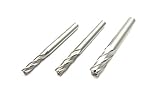 エンドミル ４枚刃 ハイス鋼 HSS 5mm 6mm 8mm 便利な３本セット（切削可能材料　炭素鋼、工具鋼、合金鋼、鋳鉄、アルミ合金、銅合金）