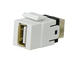 On-Q/Legrand WP1221WH USB 2.0 A/B Coupler Keystone Insert, White [並行輸入品]