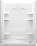 スターリング72170120 Ensemble 60 " x 31 – 1 / 4 " x 76 – 1 / 2 " Vikrell withシャワー排水リグ、 72170120-0 1