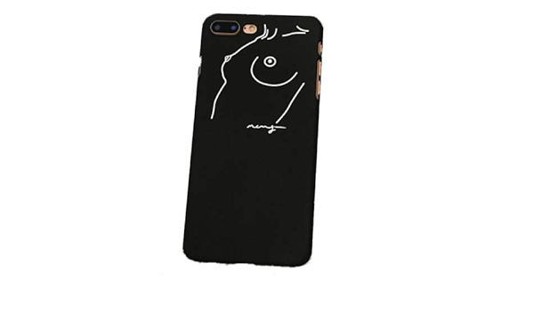 Amazon Co Jp Iphoneケースハードケース エロセクシーsexyおっぱいお胸バストアート 芸術シンプルモノトーンモノクロ韓国 おもしろケース面白いシュールネタ Black Iphone8 7 Se第2世代 家電 カメラ