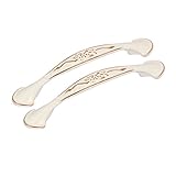 uxcell プルハンドル アーチ形 クローゼットハンドル キャビネットグリップ ボウハンドルスタイル 2個入り