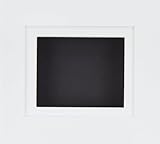 BabyRice Deepボックス表示フレームfor 2d 3d ArtオブジェクトMedal Keepsake Baby Casts 1st Bootees花ホワイト/ホワイトマウント/ブラックBa