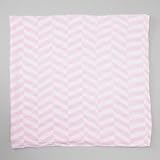 Bambino Land Chevron / Herringbone Organic Muslin Swaddling Blanket (Pink) by Bambino Land