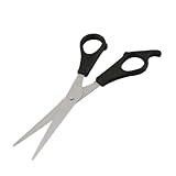 uxcell はさみ　裁縫ばさみ　ブラック　ステンレススチール　プラスチック　16.5×5.5×0.6cm