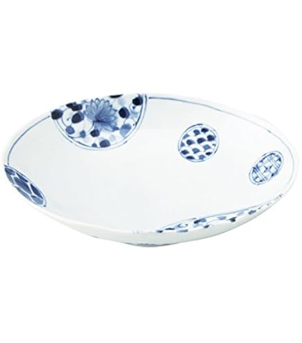 Amazon.co.jp: 初期伊万里 呉須染付 膳皿 渦福 五弁花 完品 : ホーム