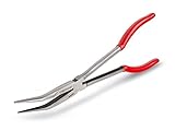 TEKTON 34404 11-Inch Long Reach 45-Degree Bent Long Nose Pliers [並行輸入品]